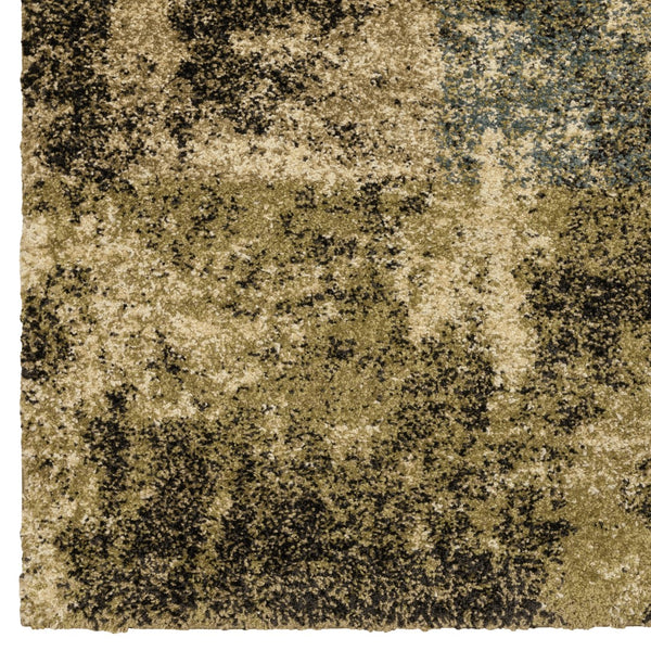 Oriental Weavers Kendall 049H1 Industrial/Contemporary Abstract Polypropylene Indoor Area Rug Beige/ Blue 9'10" x 12'10" K049H1300390ST