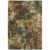 Kendall 049H1 Industrial/Contemporary Abstract Polypropylene Indoor Area Rug