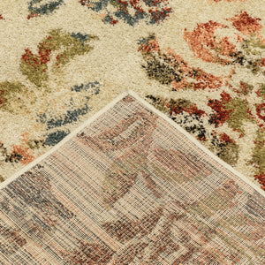 Oriental Weavers Kendall 5090E Casual/Tropical Floral Polypropylene Indoor Area Rug Beige/ Multi 9'10" x 12'10" K5090E300390ST