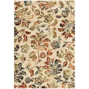 Oriental Weavers Kendall 5090E Casual/Tropical Floral Polypropylene Indoor Area Rug Beige/ Multi 9'10" x 12'10" K5090E300390ST