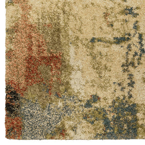 Oriental Weavers Kendall 531X1 Contemporary/ Abstract Polypropylene Indoor Area Rug Beige/ Blue 9'10" x 12'10" K531X1300390ST
