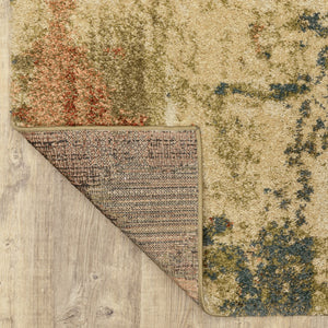 Oriental Weavers Kendall 531X1 Contemporary/ Abstract Polypropylene Indoor Area Rug Beige/ Blue 9'10" x 12'10" K531X1300390ST