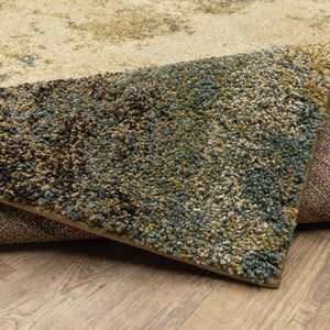 Oriental Weavers Kendall 531X1 Contemporary/ Abstract Polypropylene Indoor Area Rug Beige/ Blue 9'10" x 12'10" K531X1300390ST