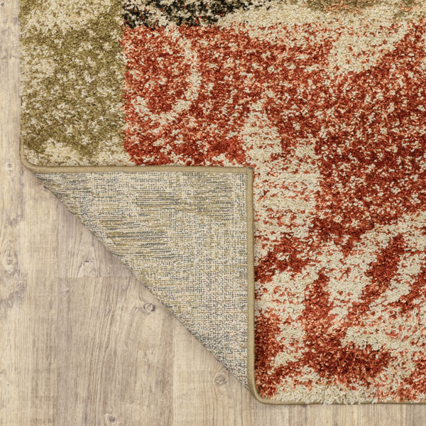 Oriental Weavers Kendall 561X1 Casual/Contemporary Geometric Polypropylene Indoor Area Rug Beige/ Multi 9'10" x 12'10" K561X1300390ST