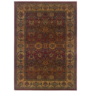 Oriental Weavers Kharma 332C4 Traditional/Persian Oriental Polypropylene Indoor Area Rug Red/ Gold 7'10" x 11' K332C4240340ST