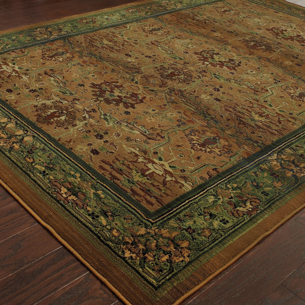 Oriental Weavers Kharma 465J4 Traditional/Persian Oriental Polypropylene Indoor Area Rug Green/ Beige 6'7" x 9'1" K465J4200285ST