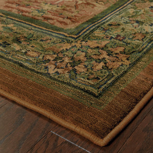 Oriental Weavers Kharma 465J4 Traditional/Persian Oriental Polypropylene Indoor Area Rug Green/ Beige 6'7" x 9'1" K465J4200285ST