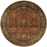 Oriental Weavers Kharma 465R4 Traditional/Persian Oriental Polypropylene Indoor Area Rug Red/ Green 8' Round K465R4240240ST