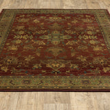 Oriental Weavers Kharma 836C4 Traditional/Persian Oriental Polypropylene Indoor Area Rug Red/ Green 6'7" x 9'1" K836C4200285ST