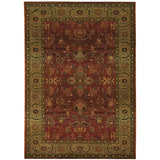 Oriental Weavers Kharma 836C4 Traditional/Persian Oriental Polypropylene Indoor Area Rug Red/ Green 6'7" x 9'1" K836C4200285ST