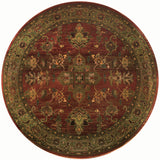 Oriental Weavers Kharma 836C4 Traditional/Persian Oriental Polypropylene Indoor Area Rug Red/ Green 8' Round K836C4240240ST