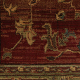 Oriental Weavers Kharma 836C4 Traditional/Persian Oriental Polypropylene Indoor Area Rug Red/ Green 8' Round K836C4240240ST