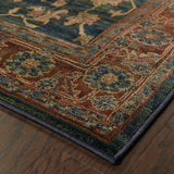 Oriental Weavers Kharma 836F4 Traditional/Persian Oriental Polypropylene Indoor Area Rug Blue/ Red 6'7" x 9'1" K836F4200285ST