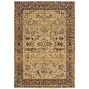 Oriental Weavers Kharma 836Y1 Traditional/Persian Oriental Polypropylene Indoor Area Rug Beige/ Green 7'10" x 11' K836Y1240340ST