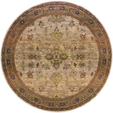 Oriental Weavers Kharma 836Y1 Traditional/Persian Oriental Polypropylene Indoor Area Rug Beige/ Green 6' Round K836Y1180180ST