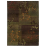 Oriental Weavers Kharma Ii 1048D Transitional/Global Floral Polypropylene Indoor Area Rug Purple/ Green 5'3" x 7'6" K1048D160235ST