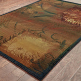 Oriental Weavers Kharma Ii 1163B Contemporary/Global Abstract Polypropylene Indoor Area Rug Brown/ Gold 7'10" x 11' K1163B240340ST