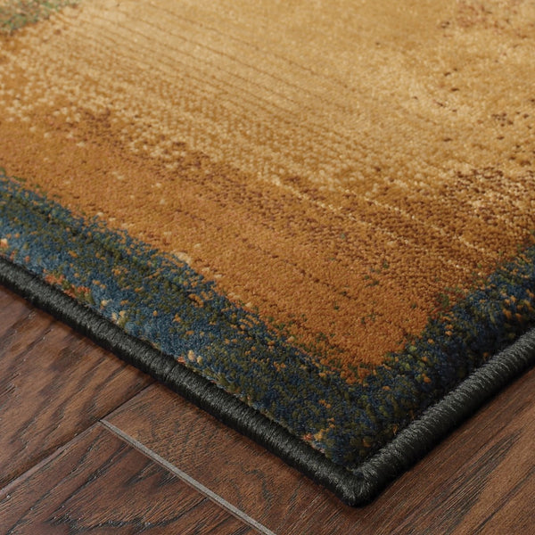 Oriental Weavers Kharma Ii 1163B Contemporary/Global Abstract Polypropylene Indoor Area Rug Brown/ Gold 7'10" x 11' K1163B240340ST