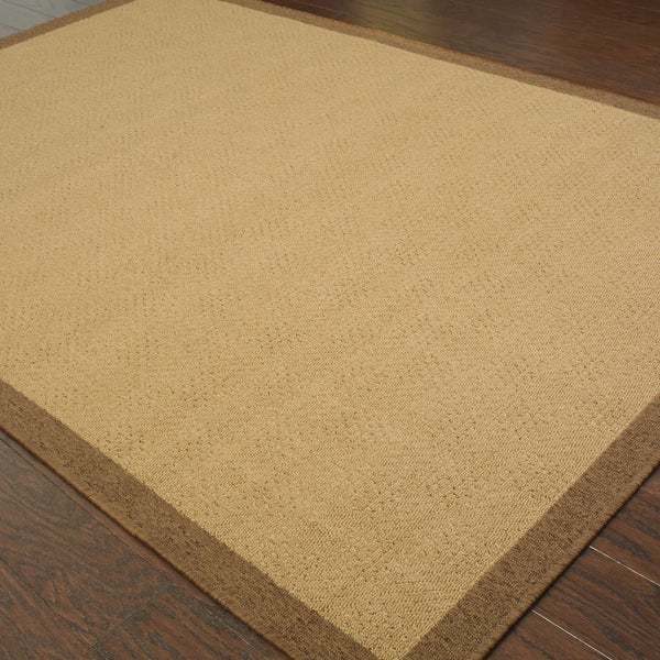 Oriental Weavers Lanai 525D7 Casual/ Border Polypropylene Indoor/Outdoor Area Rug Beige/ Brown 8'6" x 13' L525D7259396ST