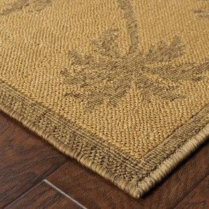 Oriental Weavers Lanai 606M7 Casual/ Border Polypropylene Indoor/Outdoor Area Rug Tan/ Beige 8'6" x 13' L606M7259396ST