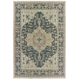 Oriental Weavers Latitude 001J3 Traditional/Global Oriental Polypropylene Indoor/Outdoor Area Rug Grey/ Gold 9'10" x 12'10" L001J3300390ST