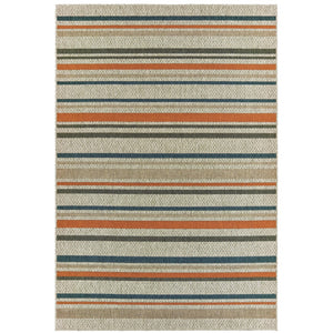 Oriental Weavers Latitude 602W3 Transitional/Casual Geometric Polypropylene Indoor/Outdoor Area Rug Grey/ Teal 9'10" x 12'10" L602W3300390ST