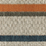 Oriental Weavers Latitude 602W3 Transitional/Casual Geometric Polypropylene Indoor/Outdoor Area Rug Grey/ Teal 9'10" x 12'10" L602W3300390ST