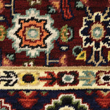 Oriental Weavers Lilihan 1802W Traditional/Bohemian Oriental Wool, Nylon Indoor Area Rug Red/ Ivory 2'6" x 12' L1802W078370ST