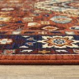 Oriental Weavers Lilihan 2061V Traditional/Bohemian Oriental Wool, Nylon Indoor Area Rug Red/ Blue 2'6" x 12' L2061V078370ST