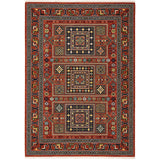 Oriental Weavers Lilihan 002C6 Traditional/Bohemian Oriental Wool, Nylon Indoor Area Rug Red/ Multi 2'6" x 12' L002C6078370ST