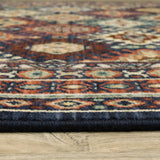 Oriental Weavers Lilihan 003B6 Traditional/Bohemian Oriental Wool/Nylon Indoor Area Rug Navy/ Multi 9'10" x 12'10" L003B6300394ST