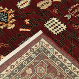 Oriental Weavers Lilihan 043S6 Traditional/Bohemian Oriental Wool, Nylon Indoor Area Rug Red/ Black 2'6" x 12' L043S6078370ST