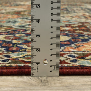 Oriental Weavers Lilihan 050X6 Traditional/Bohemian Oriental Wool/Nylon Indoor Area Rug Red/ Multi 9'10" x 12'10" L050X6300394ST