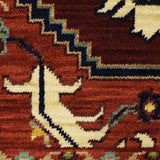 Oriental Weavers Lilihan 5502C Traditional/Bohemian Oriental Wool, Nylon Indoor Area Rug Red/ Ivory 2'6" x 12' L5502C078370ST