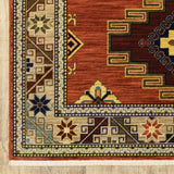 Oriental Weavers Lilihan 5504P Traditional/Bohemian Oriental Wool, Nylon Indoor Area Rug Red/ Multi 2'6" x 12' L5504P078370ST