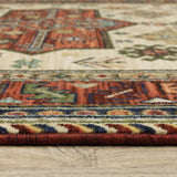Oriental Weavers Lilihan 8022R Southwestern/Traditional Southwest/Lodge Wool/Nylon Indoor Area Rug Red/ Multi 9'10" x 12'10" L8022R300394ST