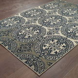 Oriental Weavers Linden 7818A Global/Traditional Oriental Polypropylene Indoor Area Rug Navy/ Ivory 9'10" x 12'10" L7818A300390ST
