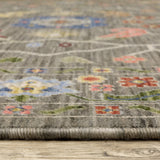 Oriental Weavers Lucca 5506K Traditional/Bohemian Oriental Wool, Nylon Indoor Area Rug Grey/ Multi 2'6" x 12' L5506K078370ST