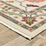 Oriental Weavers Lucca 5506W Traditional/Bohemian Oriental Wool, Nylon Indoor Area Rug Ivory/ Multi 2'6" x 12' L5506W078370ST