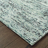 Oriental Weavers Lucent 45901 Contemporary/Glam Solid Wool, Viscose Indoor Area Rug Blue/ Teal 6' x 9' L45901183275ST
