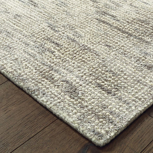 Oriental Weavers Lucent 45905 Contemporary/Glam Solid Wool, Viscose Indoor Area Rug Stone/ Grey 6' x 9' L45905183275ST