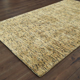 Oriental Weavers Lucent 45906 Contemporary/Glam Solid Wool, Viscose Indoor Area Rug Gold/ Green 6' x 9' L45906183275ST