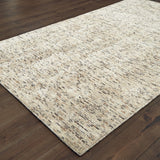 Oriental Weavers Lucent 45908 Contemporary/Glam Solid Wool, Viscose Indoor Area Rug Ivory/ Sand 10' x 13' L45908305396ST