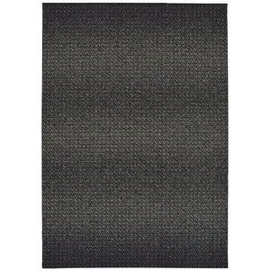 Oriental Weavers Luna 2067B Contemporary/Industrial Abstract Polypropylene Indoor Area Rug Black/ Ivory 9'10" x 12'10" L2067B300390ST