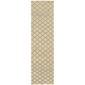 Oriental Weavers Maddox 56502 Bohemian/Global Geometric Wool Indoor Area Rug Beige/ Stone 2'6" x 10' M56502076305ST