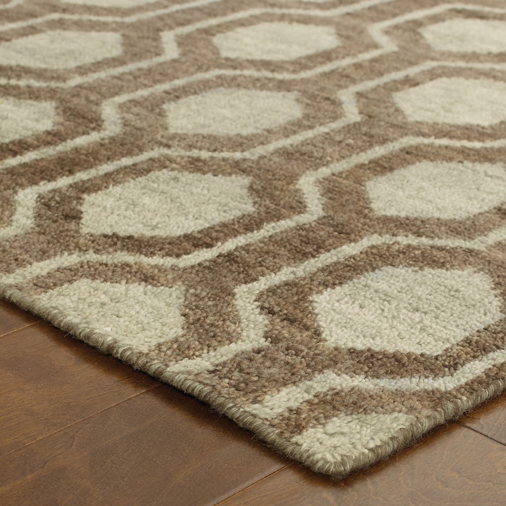 Oriental Weavers Maddox 56504 Bohemian/Global Geometric Wool Indoor Area Rug Brown/ Blue 10' x 13' M56504305396ST