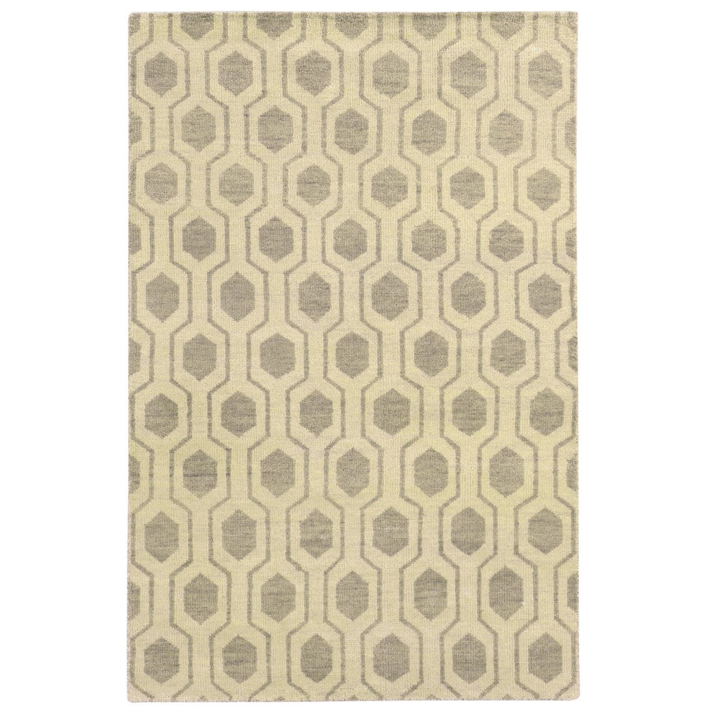 Oriental Weavers Maddox 56505 Casual/Transitional Geometric Wool Indoor Area Rug Beige/ Stone 10' x 13' M56505305396ST