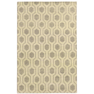 Oriental Weavers Maddox 56505 Casual/Transitional Geometric Wool Indoor Area Rug Beige/ Stone 10' x 13' M56505305396ST