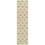 Oriental Weavers Maddox 56505 Casual/Transitional Geometric Wool Indoor Area Rug Beige/ Stone 2'6" x 10' M56505076305ST