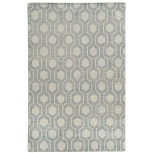 Oriental Weavers Maddox 56506 Casual/Transitional Geometric Wool Indoor Area Rug Blue/ Beige 10' x 13' M56506305396ST